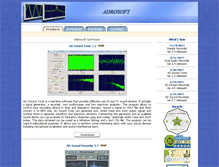 Tablet Screenshot of adrosoft.com
